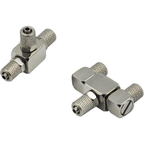 3CH Metal Connector T/Y Type Multi Cylinder Oil Way Connection For 1/12 RC Excavator Bulldozer Car Parts