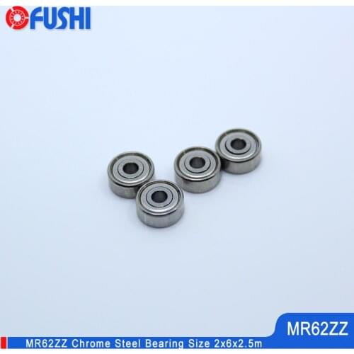 MR62ZZ Bearing 2*6*2.5 mm 10PCS Helicopter Model Car Double Shielded Miniature High Quality MR62 Z ZZ Ball Bearings MR62Z