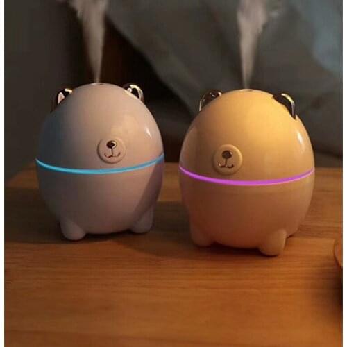 Cartoon Cute bear Air Humidifier 200ML USB Mini Mute Essential Oil Diffuser Purifier Mist