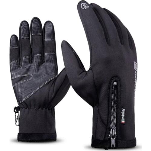 Men Women Winter Warm Waterproof Windproof Touch Screen Gloves Outdoor Sport Ski Gloves Driving Warm Gloves Cashmere