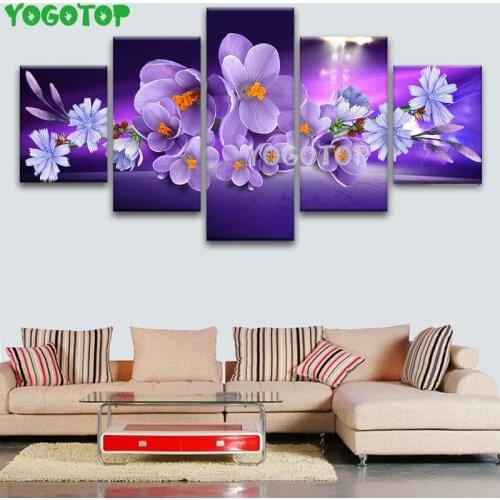Orchid flower diamond painting 5 panel diamond embroidery full round square drill 5d diy mosaic puzzle cross stitch set,ML1500