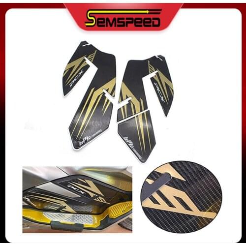 Motorcycle Stickers For Honda PCX 150 PCX 160 2020 SEMSPEED ABS Plastic Foot Pedal Side Plate Sticker Ornamenting Protector