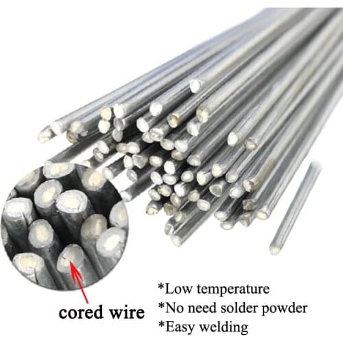Low Temperature Easy Melt Aluminum Welding Rods Weld Bars Cored Wire Rod Solder for Soldering Aluminum No Need Solder Powder