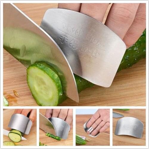 2020 Hot New Arrival UK STOCK Kitchen Stainless Steel Finger Protector Hand Cut Safe Guard Knife Tool Kitchen Finger Protector