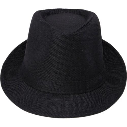 The wholesale 1 pcs 2016 Wide Brim Panama Fedora Hats for Women Men Jazz Caps Unisex Top Beach Visor Hat Straw Cap Brief Style