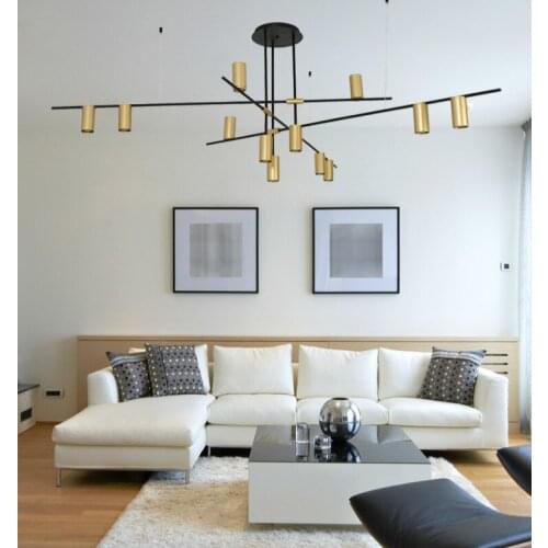New Europe Modern Gold Black Led Chandelier Bedroom Living Room Kitchen Dining Room Hanging Lamp Industrial Lamp Flesh Light