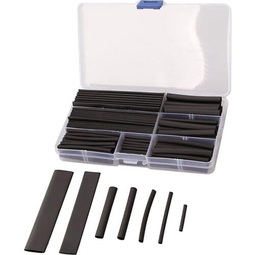 Heat Shrink Tubing 53pcs Ratio 3:1 Insulation Protection Flame Retardant Protects and Insulates