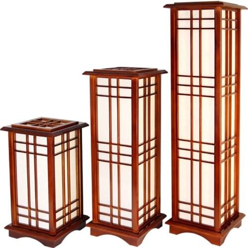 Japanese Style Wooden Floor Lamp Restaurant Living Room Hallway Lighting Home Design Wood Standing Lamp Light Large room light