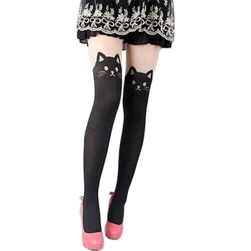 Girls Sheer Pantyhose Sexy Tights Cute Cat Tail Collants Lolita Hosiery Collant Fille Women Medias Mujer Strumpfhose
