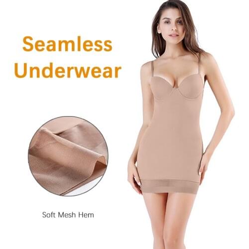 Women Slimming Control Slips With Cups Chest Gather Body Smooth Shapewear Sexy Underwear Low Back Bodysuit Seamless Shapers