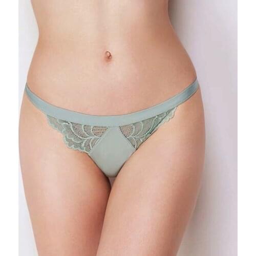 Women Sexy Lace Lingerie Temptation Low-waist Panties Embroidery Seamless Transparent Hollow out Underwear Female Intimates XXL