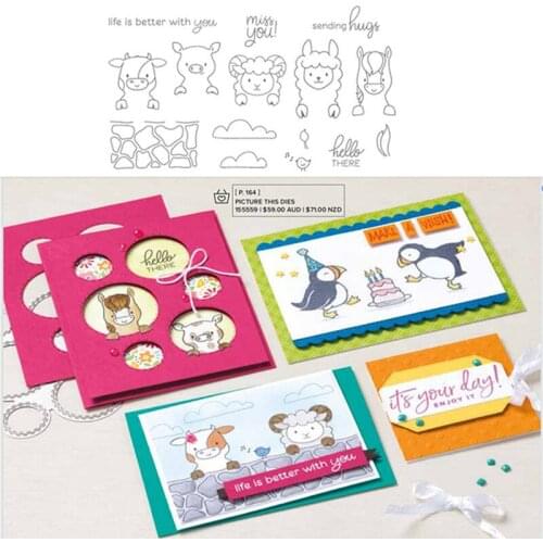 Animal Metal Cutting Die and Stamps DIY Scrapbooking Stamp/photo album Decorative Embossing DIY Paper Cards Stamps And Dies 2021