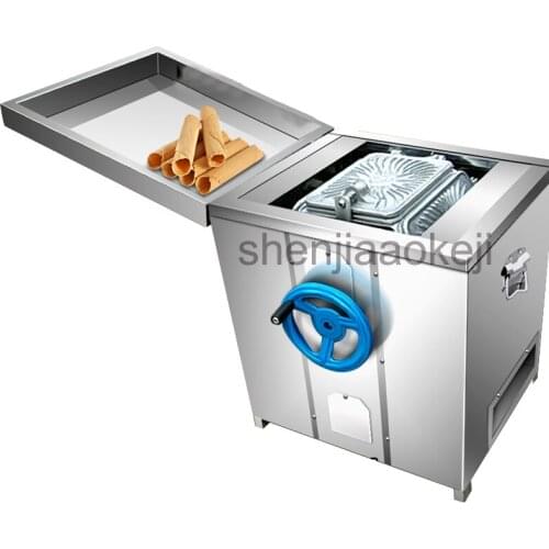 1pc New commercial Stainless steel gas egg roll machine commercial crispy non-stick Six-plate Roasted Crispy Egg Roll Machine