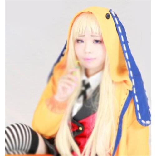 1pcs Yomoduki Runa Long Wig Anime KAKEGURUI Synthetic Hair Cosplay Costume Decor Prop Collection for Women Girl