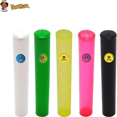 HONEYPUFF 116MM/4.57" Tube Doob Vial Waterproof Airtight Smell Proof Odor Sealing Herb/Spice Container Storage Case.Color Random