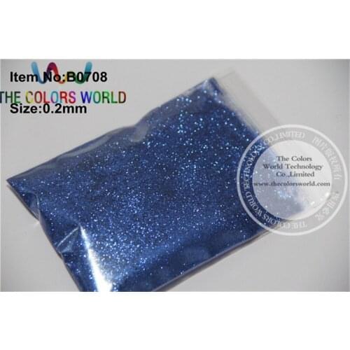 B0708 0.2mm Diamond Blue Color Glitter Powder for nail art ,tatto ink art and DIY decora shinning powder