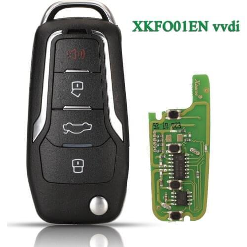 Bilchave 4 Buttons For Ford Type Key XKFO01EN X013 Series Universal Remote Key Fob 1 Piece Full Key