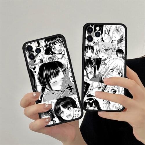 Cartoon Japan Anime Girl Phone Case For iPhone 11 12 Pro XS MAX XR 7 SE 2020 8 6Plus Comic Hard PC Cover Matte Coque Slim Fundas