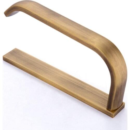 Antique Copper Toilet Paper Holder Rack Hotel Bathroom Roll Tissue Hanging Bar European Style Brass Paper Towel Shelf Decoration