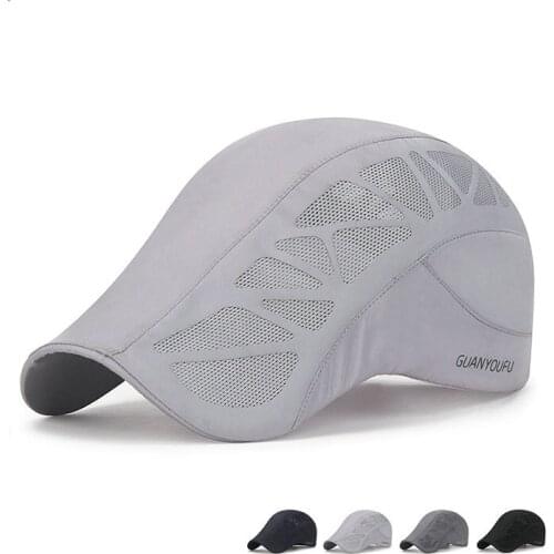 Sun Visor Hats Summer Breathable Mesh Hole Sun-protection Hat Unisex Quick Dry Fabric Men Baseball Caps