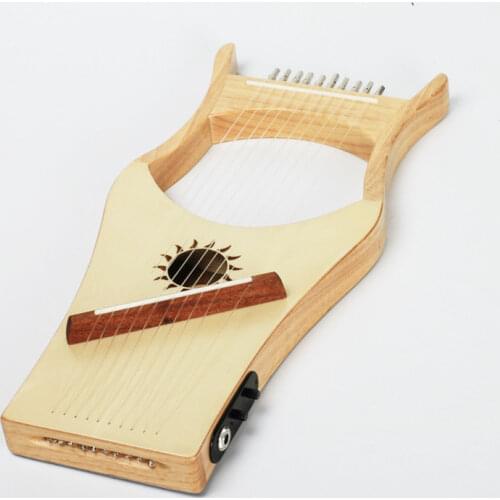 Music Lyre Set Harp Instrument Kit Small Lyre Harp 19 String Solid Wood Wooden String Music Arpa De Lira Home Decor HX50SQ