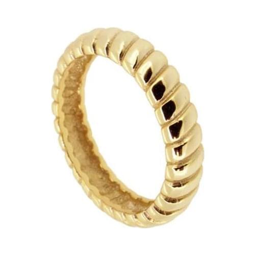 CANNER Minimalist Minority Glossy Twist Ring S925 Sterling Silver Luxury Fine Jewelry For Women Anillos Wedding Bague Bijoux