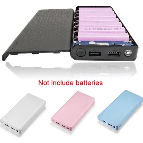 HOT SALES！！Universal Empty DIY Dual USB 18650 Battery Enclosure Mobile Power Bank Case