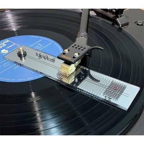 LP Vinyl Cartridge Stylus Azimuth Compensation Angle/Calibration Gauge Adjustment Ruler For Phonograph Turntable