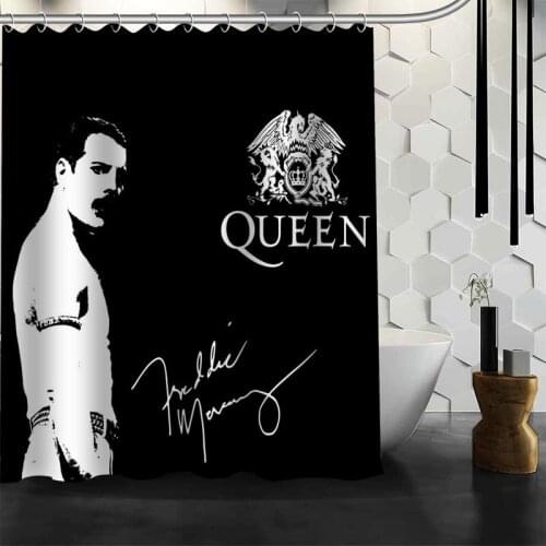 Best Queen Freddie Mercury Shower Curtain Polyester Fabric Printing Bathroom Curtain Waterproof Bathroom Products With Hook