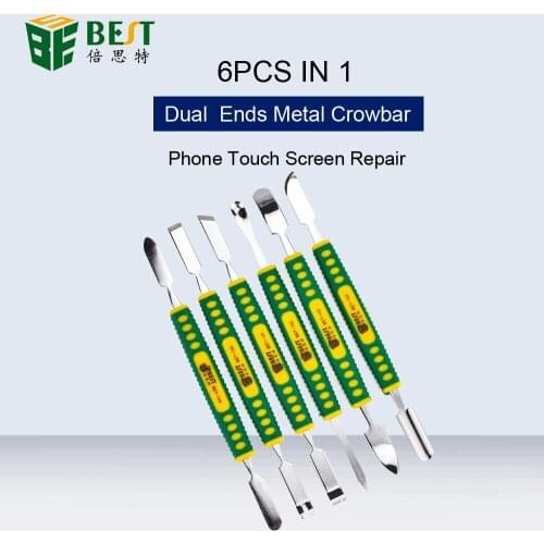 BEST 6 In 1 Dual Ends Metal Spudger Set For iPhone iPad Tablet Mobile Phone Prying Opening Scraper Multi-Function Repair Kit