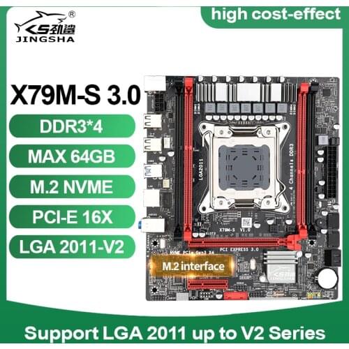 X79 X79M-S motherboard LGA2011 MIN ATX USB3.0 SATA3.0 PCI-E NVME M.2 SSD support REG ECC memory and Xeon E5 processor