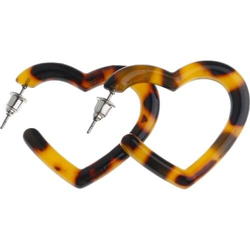 Mi Dairy Brand love earrings 2020 new acetic acid Acrylic Earrings For Women Bohemian Earrings