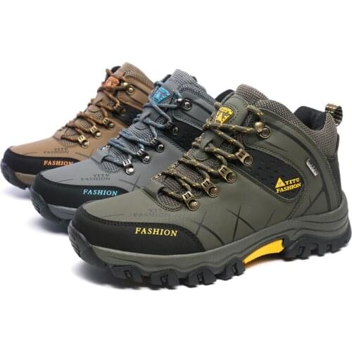 2020 39-47 Men Boots Anti-skidding Winter Shoes Men Plush Warm Winter Boots Men Plus Size High Quality