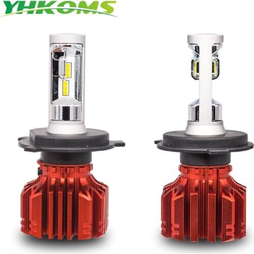 YHKOMS H7 H4 LED H1 H3 9005 HB3 9006 HB4 H8 H9 H11 LED Bulbs For Cars 50W 8000LM CSP Headlamp Car LED Lights 6000K White Light