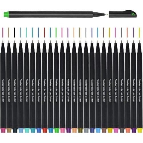 Gift Stationery Planner Pens Fineliner Drawing Markers Journaling Writing Take Note Calendar School Sketching Art Office Supply