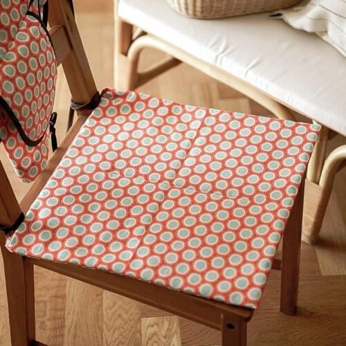 Japanese-Style Cotton Fabric Cushion Four Seasons Bench Seat Cushion Student Household Universal Chair Dining Chair Cushion