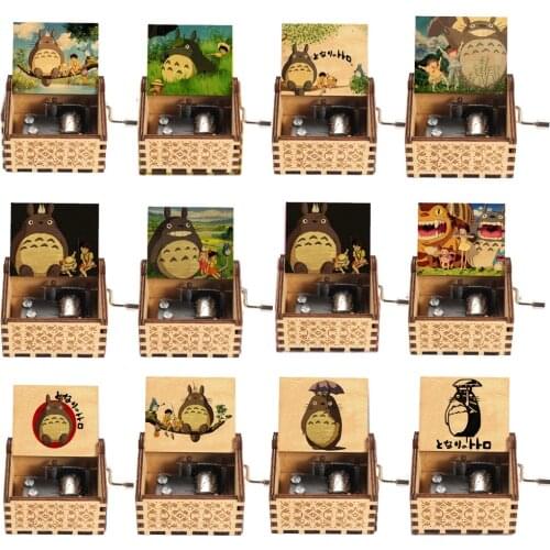 Hot Theme Song Totoro Jurassic Park Hand Crank Music Box Beauty and the Beast You Are My Sunshine Musical for Birthday Party Gi