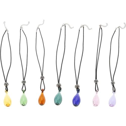 Adjustable Aromatherapy Essential Oil Bottle Diffuser Clothes Chain Necklace