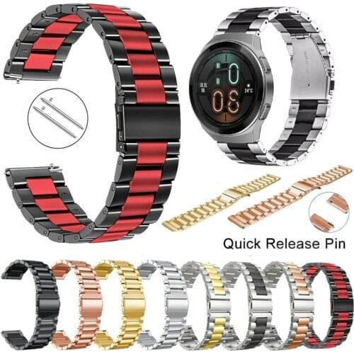 Strap for Huawei Watch GT 2e 46mm Bracelet 20mm 22mm Stainless Steel Straps for Huawei Watch GT2/Samsung Active2 40mm 44mm Band