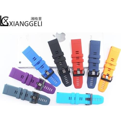 Watch Accessories Silicone Strap Quickly install For Garmin 26mm fenix5X Feni x3 /33HR 22mm fenix5/935 20mm fenix5/5s/5x/935