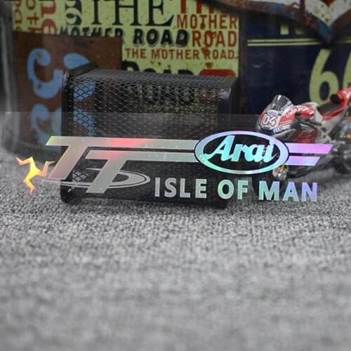 Car Styling Vinyl Decals Helmet Decoration GP Racing Motorcycle Bike Sticker for TT Isle of Man Laser