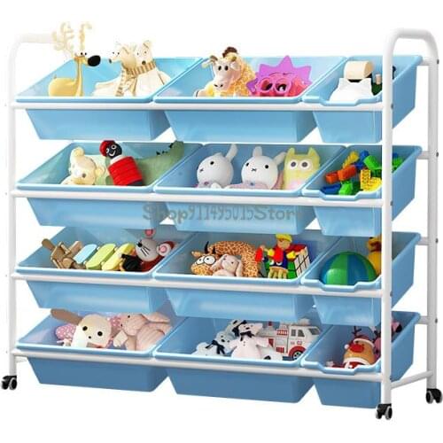 Childrens Toy Storage Rack Simple Storage Storage Box Kindergarten Toy Rack Shelf Baby Toy Storage Cabinet
