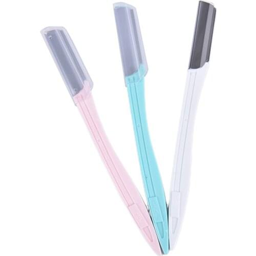 1Pcs Women Face Eyebrow Hair Removal Safety Razor Trimmer Shaper Facial Hair Mini Makeup Shaver