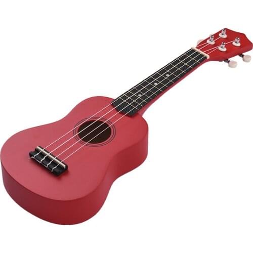 21 Inch Colored Acoustic Soprano Ukulele Basswood Uke Portable Musical Instrument for Beginners Gift for Boys Grils