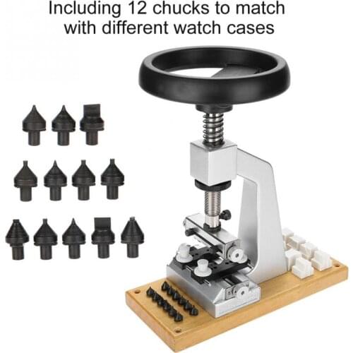 Professional 5700# Bench Watch Case Opener With Metal Base Watchmaker Watch Repair Tool Kits for Rolex Tudor Screw Watch Opener