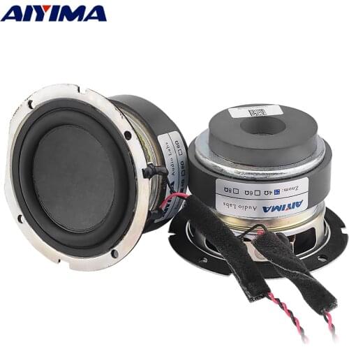 AIYIMA 2Pcs 3 Inch Midrange Bass Speakers 4 Ohm 15W Woofer Sound Speaker Amplifier Audio Loudspeaker Home Theater
