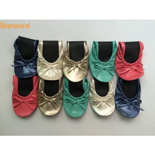 Free shipping ! Best Discount fold up ballerina shoes with customized logo bag
