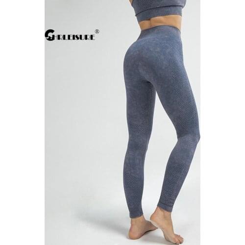 CHRLEISURE Mesh Sport Leggings Seamless High Waist Hip Lift Running Yoga Womens Pants Breathable Quick Dry Gym Sportswaer