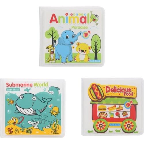 Baby Bath Books Waterproof Bathroom Books Water Bathroom Toys Early Learning Educational Toys Gift Bath Books For Baby Kids