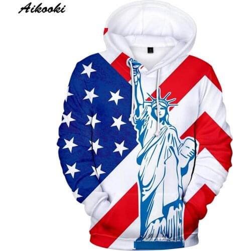 USA National Flag Fashion Hip Hop Harajuku New Each Country National Flag Hoodies Men/women 3D Printed spring autumn Clothes
